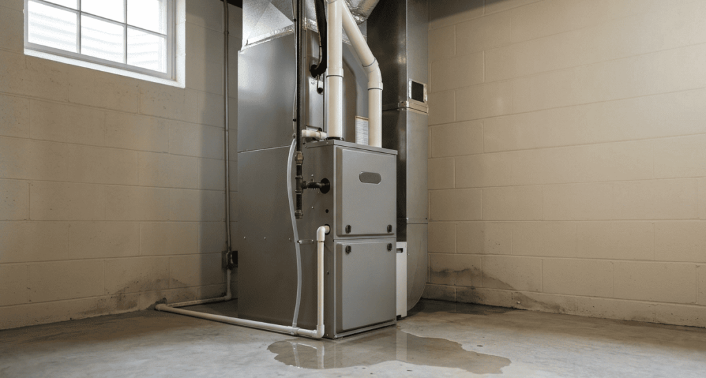 How a Furnace Condensate Leak Can Cause Serious Water Damage in Your Home